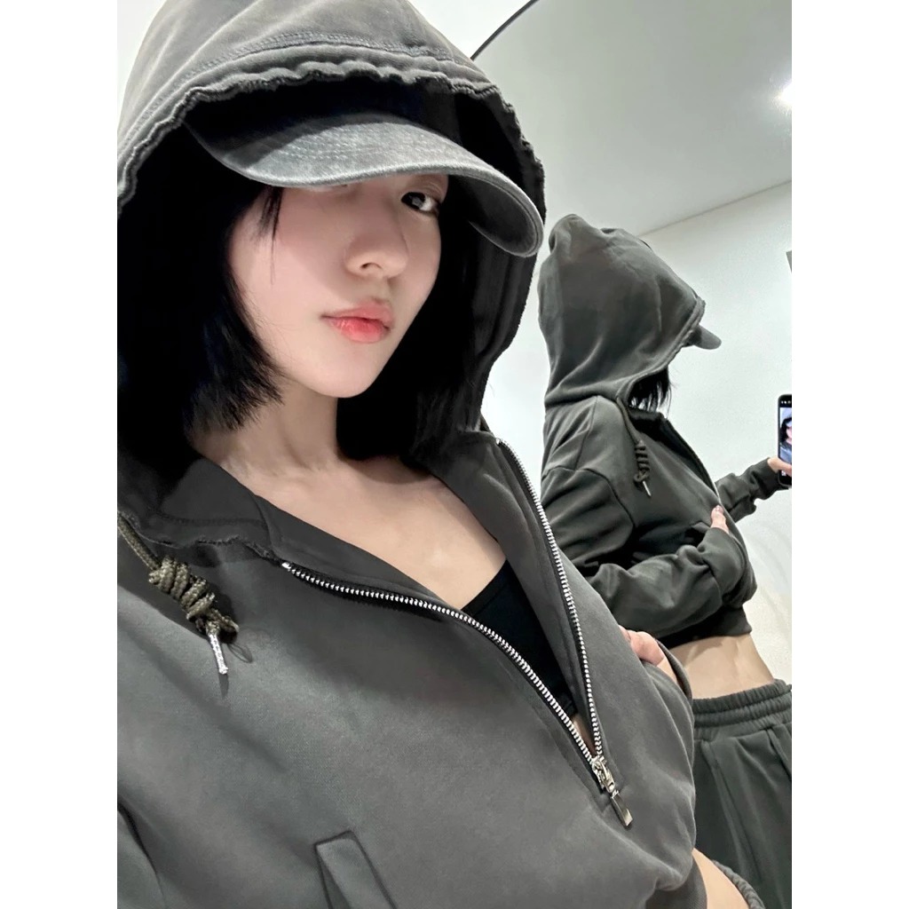 /NOV11/ ÁO HOODIE CROPTOP (cropped zip hoodie) 02